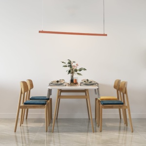 Lustra suspendata LED, 120cm, Otel, Teracota, MIAMI 169366 universul-luminii.ro