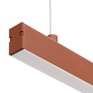 Lustra suspendata LED, 120cm, Otel, Teracota, MIAMI 246086 universul-luminii.ro