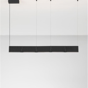Lustra suspendata LED aluminiu negru FLUSSO - Img 8