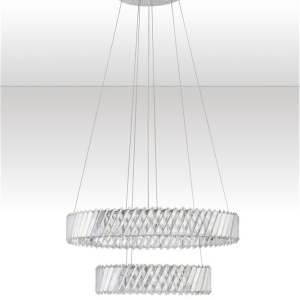 Lustra suspendata LED, cristale sticla ARIETTA 60cm - Img 6