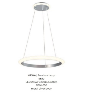 Lustra suspendata LED design circular NEWA 50cm - Img 3