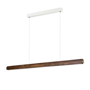 Lustra suspendata LED design liniar din lemn Akeno - Img 6