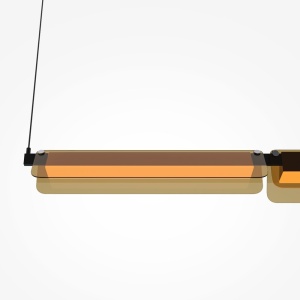 Lustra suspendata LED design minimalist Flat, chihlimbar - Img 6