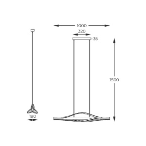 Lustra suspendata LED design modern BAEZ - Img 3
