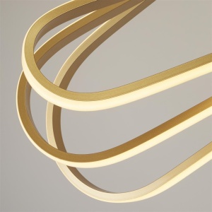 Lustra suspendata LED design modern Clip auriu 111556 universul-luminii.ro