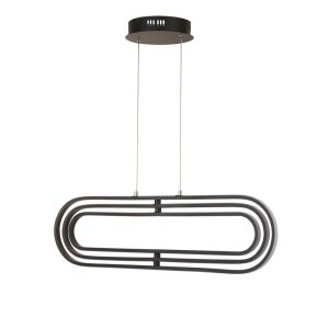 Lustra suspendata LED design modern Clip negru 111566 universul-luminii.ro