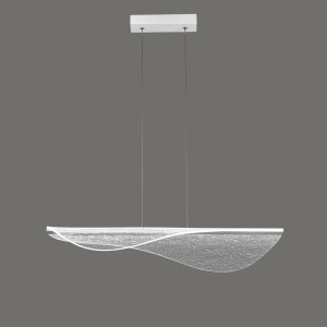 Lustra suspendata LED dimabil design deosebit Bianca - Img 1