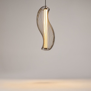 Lustra Suspendata LED, Negru, Shadows of the past 244816 universul-luminii.ro
