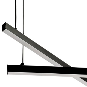 Lustra suspendata LED, Otel, Negru, MIAMI 246126 universul-luminii.ro
