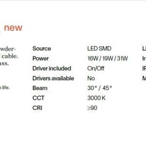 Lustra suspendata LOOK LED SP16 ROUND DROP D16 ON-OFF OT 3000K - Img 3