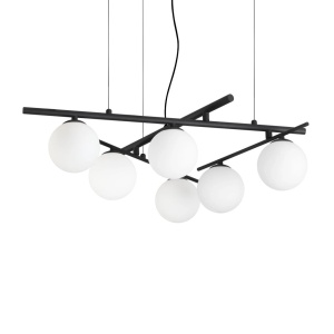 Lustra suspendata moderna ATLAS SP6 NERO