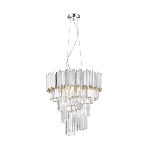 Lustra suspendata moderna design deosebit GLADIUS crom - Img 1