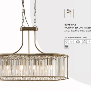Lustra traditionala stil clasic Victoria oval alama antic 136256 universul-luminii.ro