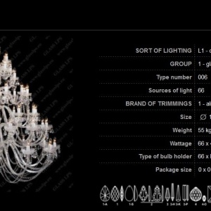 Lustra XXL cristal Bohemia L11 006/66/1-A - Img 2