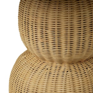 Masa bistro rotunda design LUX din ratan Tiago 80cm - Img 3