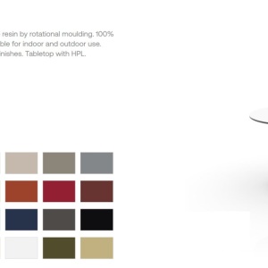 Masa de exterior / interior design modern premium VERTEX 80cm - Img 4