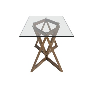 Masa de sufragerie in stil modern cu blat din sticla 180x90cm - Img 5