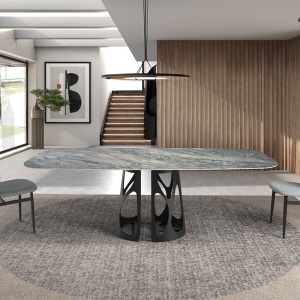 Masa deosebita design LUX Oval Barrel 240x110cm - Img 3