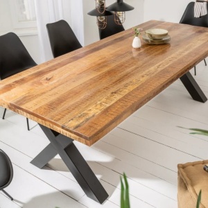 Masa design industrial Iron Craft X II 240cm Mango A-6540057 VC - Img 5