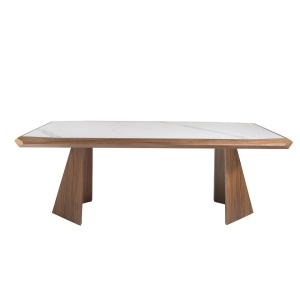 Masa dining design LUX Walnut 220x110cm - Img 5