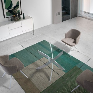 Masa dreptunghiulara design modern Veola alb, 180x95cm - Img 8