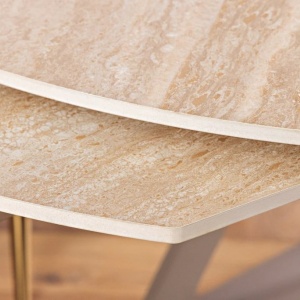 Masa extensibila cu design prin rotire Inception 130-190cm natur - Img 2