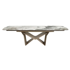 Masa extensibila deosebita design LUX Marble 200-290x100cm - Img 7