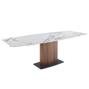 Masa extensibila deosebita design LUX Porcelain Marble 160-240cm - Img 9