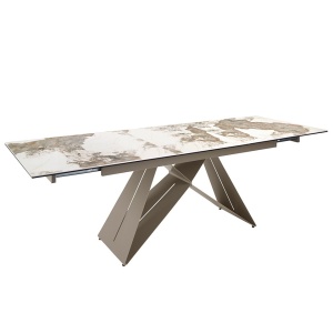 Masa extensibila deosebita design LUX Porcelain Marble 180-240cm - Img 10