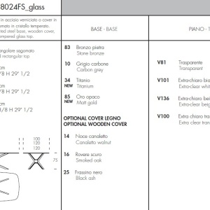 Masa fixa eleganta design LUX BLADE 300x120cm - Img 2