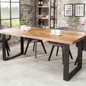 Masa industrial style Iron Craft mango natur, 200cm - Img 4