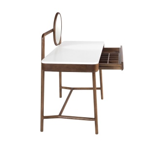 Masa machiaj design LUX White-Walnut - Img 4