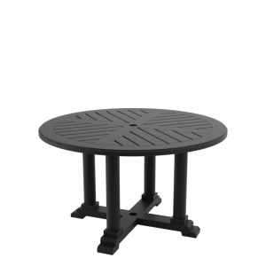 Masa pentru interior si exterior Bell Rive negru, 130cm 113644 HZ