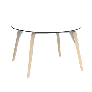 Masa rotunda design modern premium FAZ WOOD, 120cm 54323 - Img 2