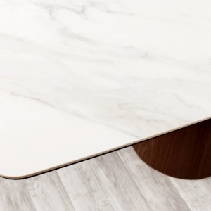 Masa sufragerie, Ceramica Alba, Furnir Nuc, UNIQUE 200cm A-45139 VC - Img 9