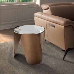 Masuta auxiliara design LUX Porcelain Marble 50cm - Img 4