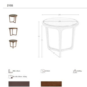 Masuta auxiliara design LUX Smoked brown - Img 8