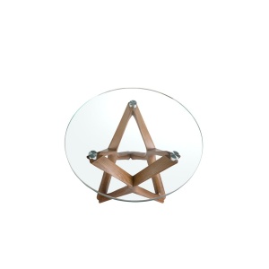 Masuta auxiliara design minimalist Walnut - Img 6