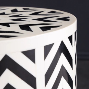 Masuta auxiliara design unicat Bone Inlay 45cm A-43660 VC - Img 10