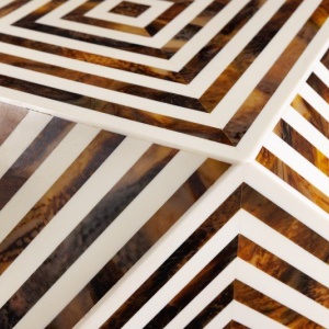 Masuta auxiliara design unicat Bone Inlay 60cm - Img 3