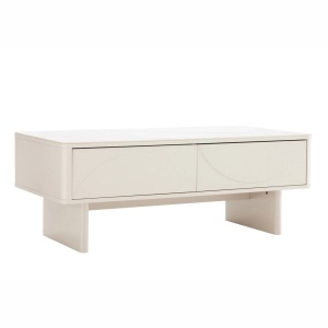 Masuta de cafea cu blat ceramic SAVOY 120cm alb