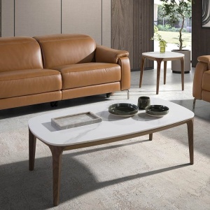 Masuta de cafea deosebita design LUX Walnut