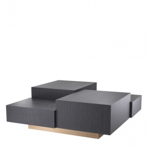 Masuta de cafea design elegant LUX Nerone, gri carbune 113962 HZ