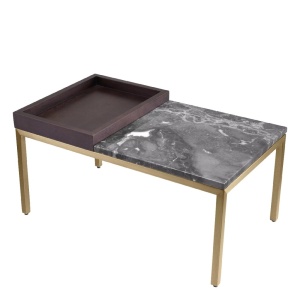 Masuta de cafea design LUX cu blat din marmura Forma - Img 3