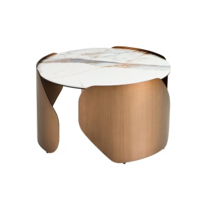 Masuta de cafea design LUX Porcelain Marble 80cm - Img 2