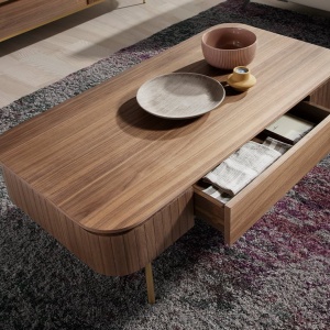 Masuta de cafea moderna design LUX Wood and Gold - Img 7