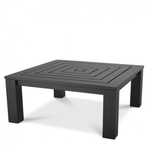 Masuta de cafea pentru interior/ exterior design LUX din aluminiu Vistamar negru 114832 HZ