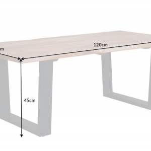 Masuta design industrial vintage Mammut 120cm, salcam - Img 2