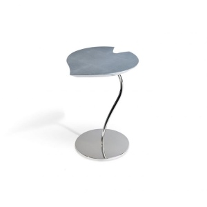 Masuta design LUX cu blat in forma de frunza, LEAF STEEL argintiu 7511942.98