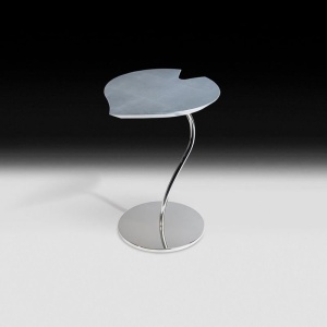 Masuta design LUX cu blat in forma de frunza, LEAF STEEL argintiu 7511942.98 - Img 2